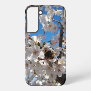Bumblebee on wild cherry bloom samsung galaxy case