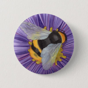 Bumblebee Pin On Button save The Bees!