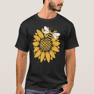 Bumblebee Sunflower Springtime Save The Bees Honey T-Shirt