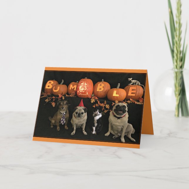 Bumblesnot: Halloween card (Front)