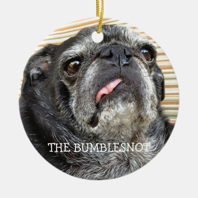 Bumblesnot ornament "wag snort snort" (Front)