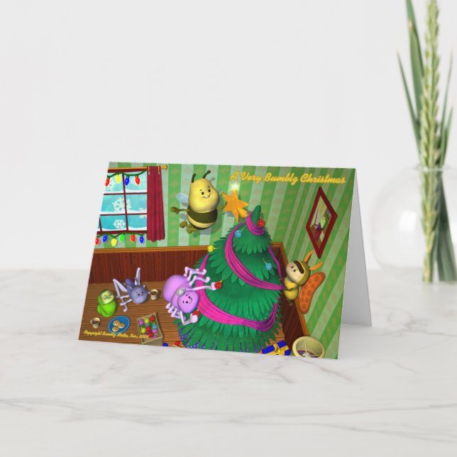 Bumblz Christmas Card #2 - Customised (Front)