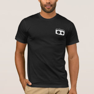 BumeBox Tee in Boombox (White on Pocket)