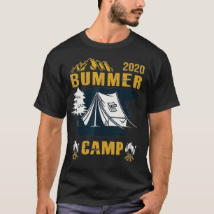 Bummer Camp 2020 Quarantine 2020 Camping Retro Bum T-Shirt