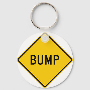 Bump Highway Sign (Word) Key Ring