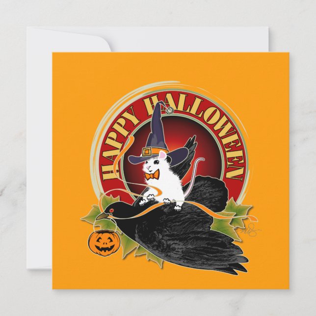 Bump In The Night White Mouse Halloween (Front)
