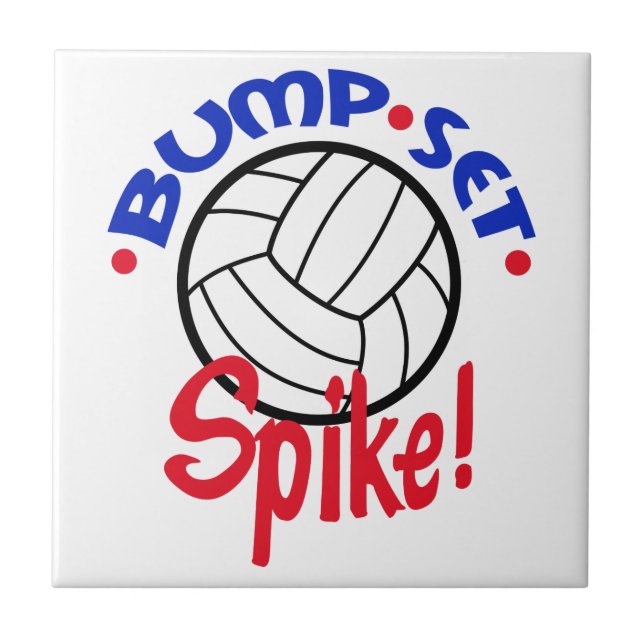 Bump Set Spike Ceramic Tile (Front)