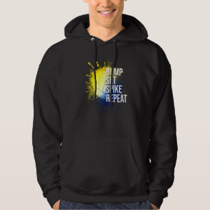Bump Set Spike Repeat Volleyball Athlete Sports Hoodie