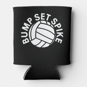 Bump set spike volleyball team can cooler
