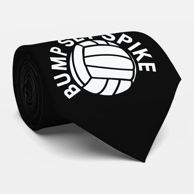 Bump set spike volleyball team tie (Rolled)