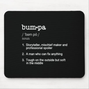 Bumpa Definition T Shirt - Fathers Day Gift Tee Mouse Pad