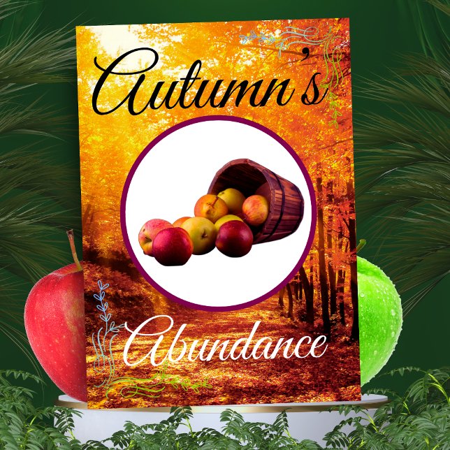 “Bumper Apple Harvest Thanks” Invitation (Creator Uploaded)