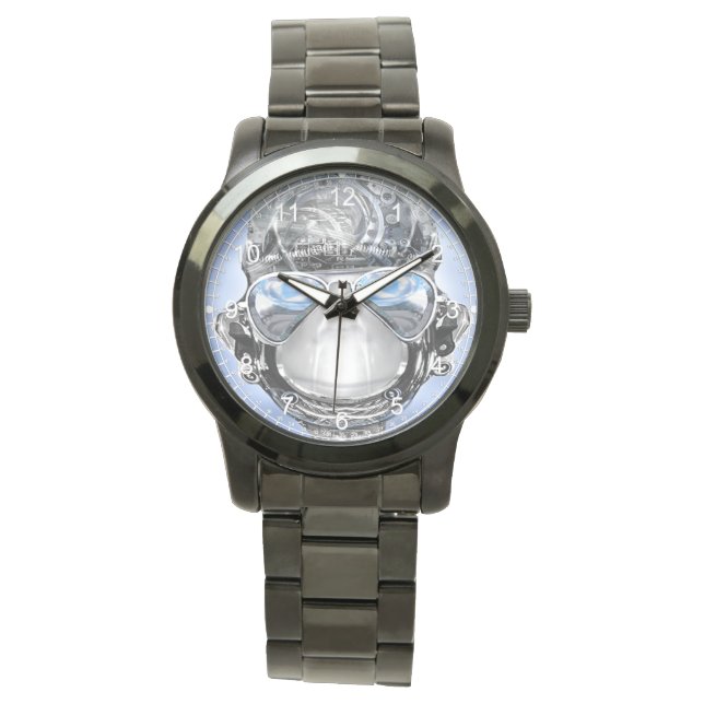 Bumper Black Bracelet Unisex Watch (Front)