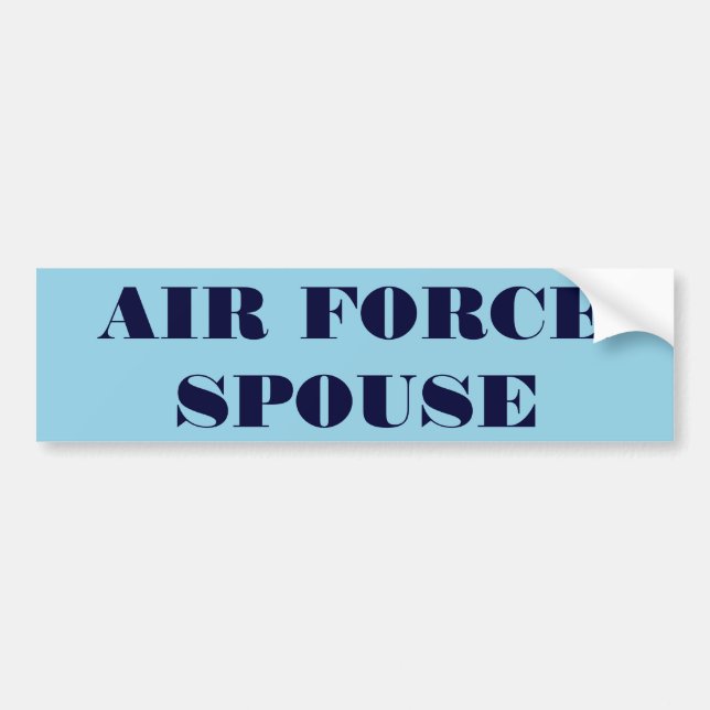 Bumper Sticker Air Force Spouse (Front)
