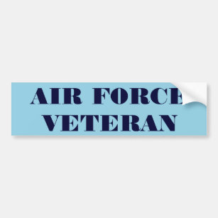 Bumper Sticker Air Force Veteran