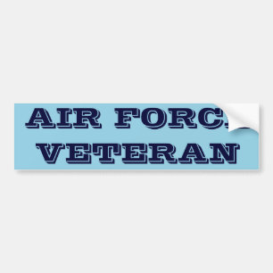 Bumper Sticker Air Force Veteran