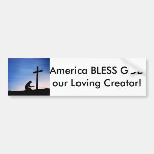 Bumper Sticker, America bless God our Creator Bumper Sticker
