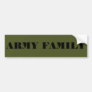 Bumper Sticker Army Family