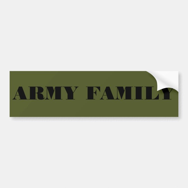 Bumper Sticker Army Family (Front)