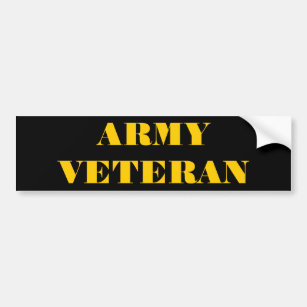 Bumper Sticker Army Veteran