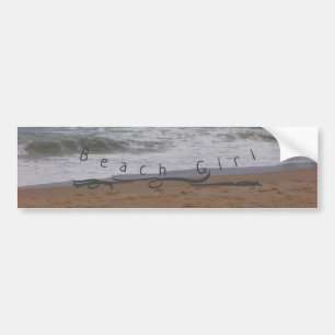 Bumper Sticker Beach Girl design style