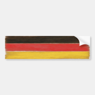 Bumper Sticker Cool Distressed German Flag