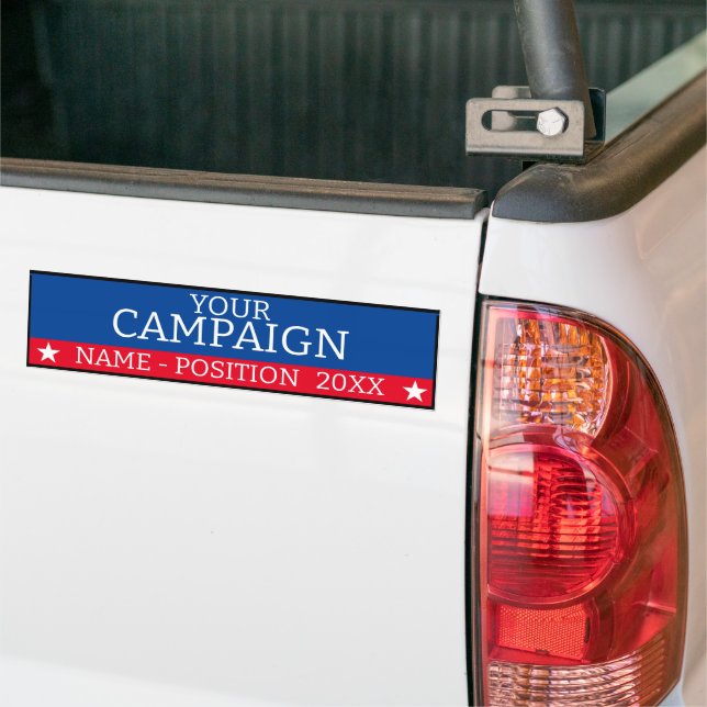 Bumper Sticker - Custom Election Campaign  (On Truck)