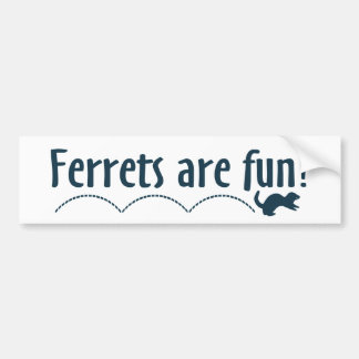 Bumper Sticker - Ferrets are Fun