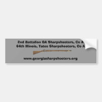 Bumper Sticker for Georgia Sharpshooters 2