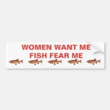 BUMPER STICKER FOR THE FISHERMAN