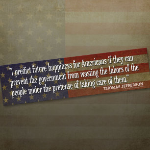 Bumper Sticker - Founding Father Quote