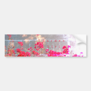 Bumper Sticker Garden Girl style design