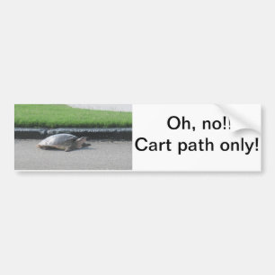 Bumper sticker/ Golf Carts,golfers' cars, funny, Bumper Sticker