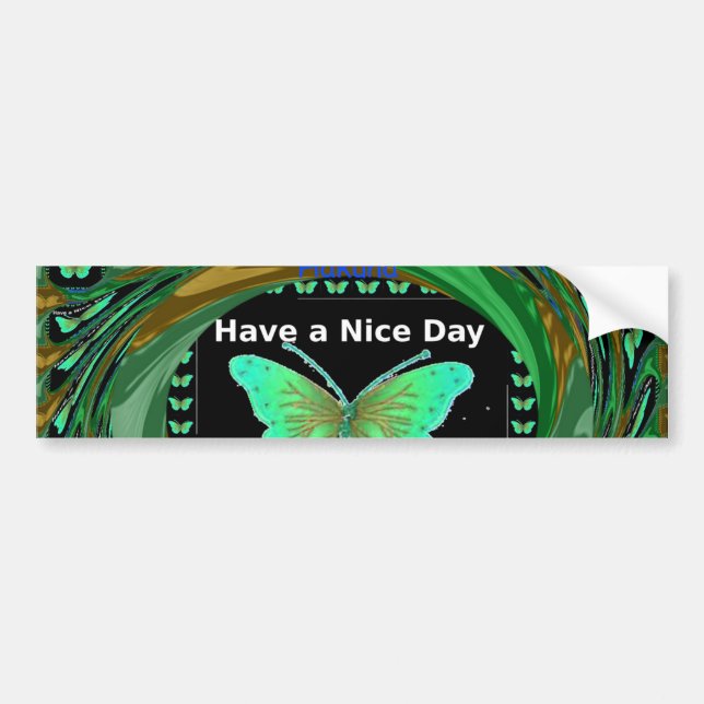 Bumper Sticker Have a Nice Day Template Car (Front)