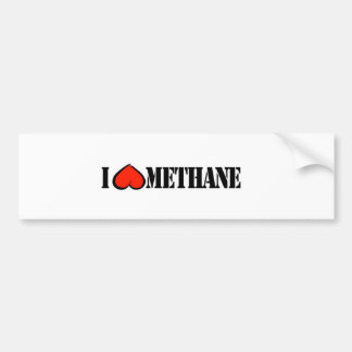 Bumper Sticker I "love" Methane