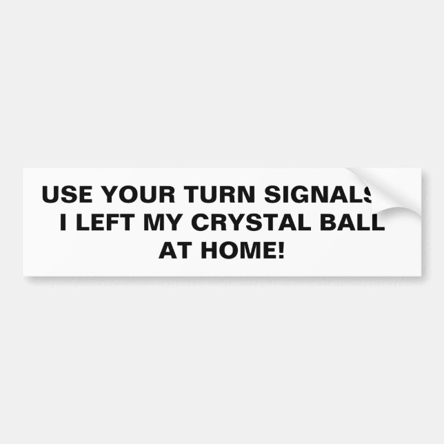 BUMPER STICKER INCONSIDERATE STUPID DRIVERS (Front)