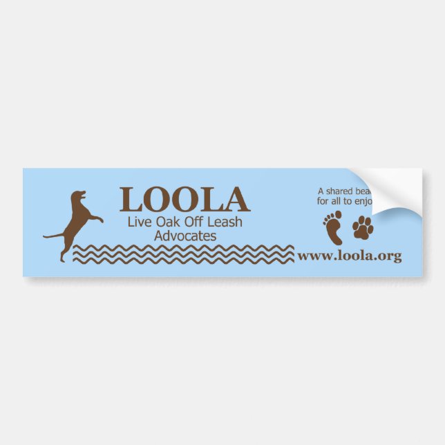 Bumper  Sticker: LOOLAorg Bumper Sticker (Front)