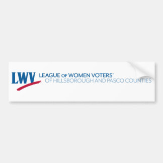 Bumper Sticker LWV of Hillsborough and Pasco