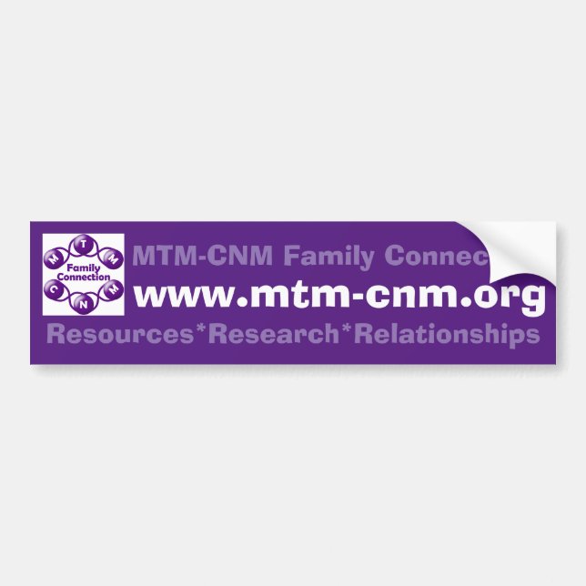 Bumper Sticker MTM-CNM Family Connection (Front)