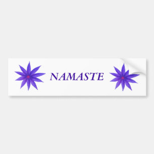 bumper sticker  NAMASTE