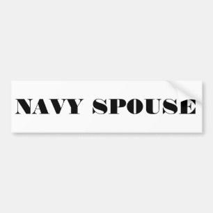Bumper Sticker Navy Spouse