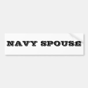 Bumper Sticker Navy Spouse