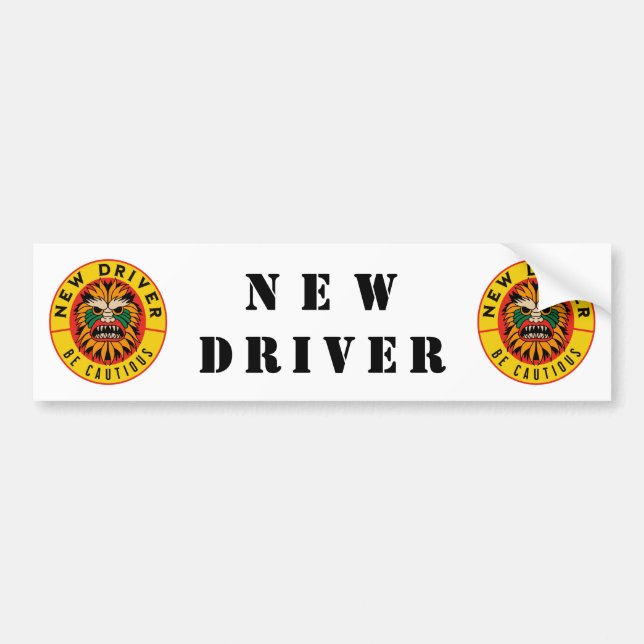 Bumper sticker new driver (Front)