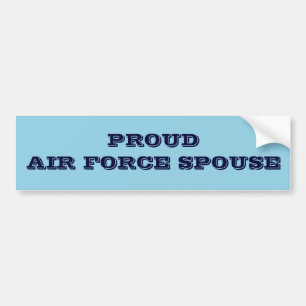 Bumper Sticker Proud Air Force Spouse