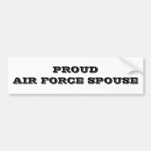 Bumper Sticker Proud Air Force Spouse