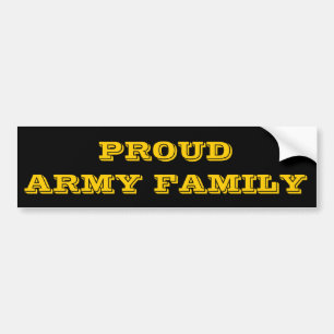 Bumper Sticker Proud Army