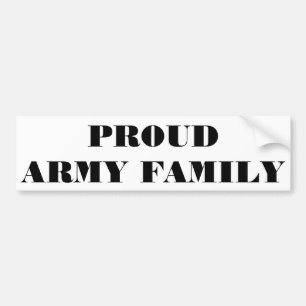 Bumper Sticker Proud Army Family