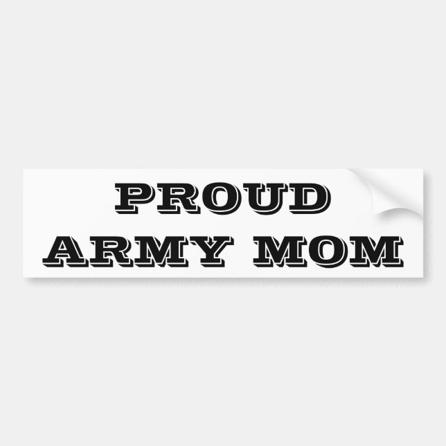 Bumper Sticker Proud Army Mum (Front)
