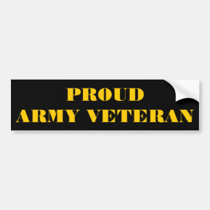 Bumper Sticker Proud Army Veteran