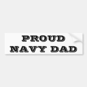 Bumper Sticker Proud Navy Dad
